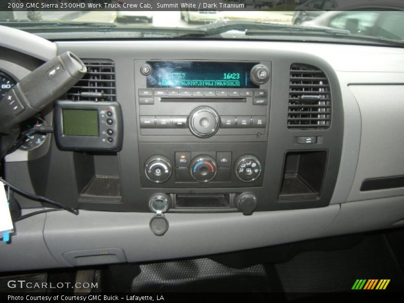 Summit White / Dark Titanium 2009 GMC Sierra 2500HD Work Truck Crew Cab