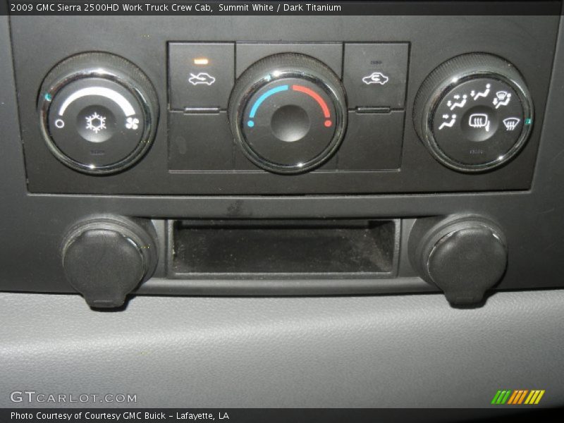 Summit White / Dark Titanium 2009 GMC Sierra 2500HD Work Truck Crew Cab