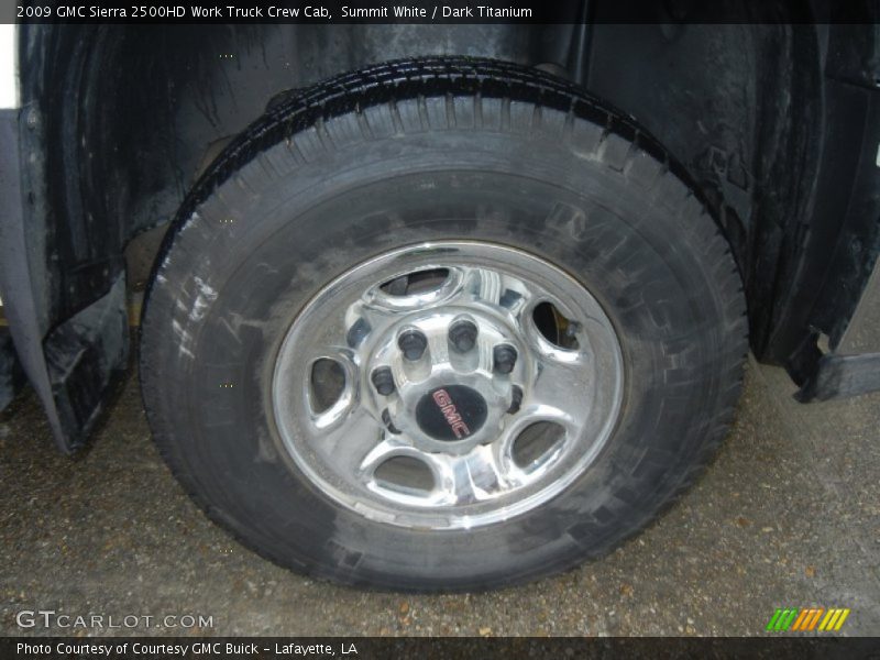 Summit White / Dark Titanium 2009 GMC Sierra 2500HD Work Truck Crew Cab