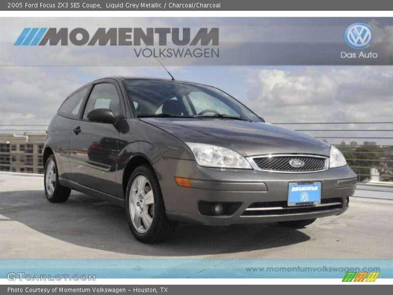 Liquid Grey Metallic / Charcoal/Charcoal 2005 Ford Focus ZX3 SES Coupe