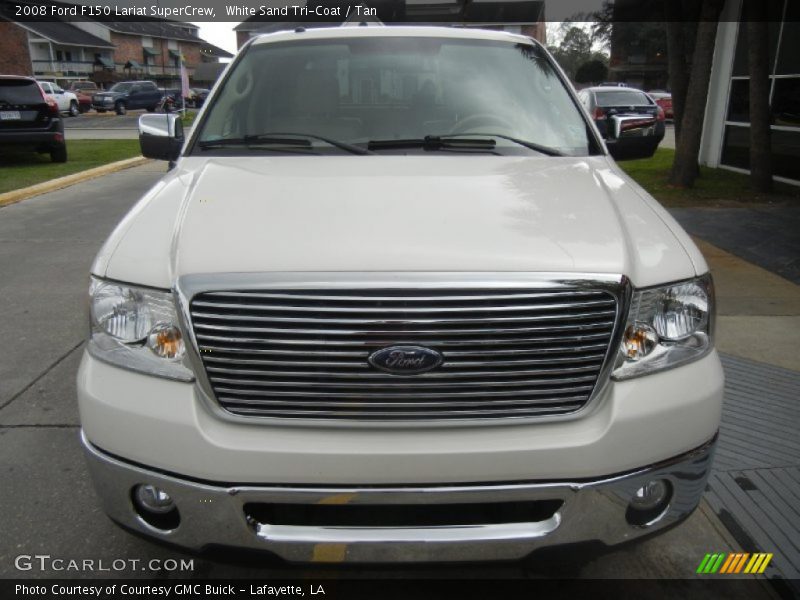 White Sand Tri-Coat / Tan 2008 Ford F150 Lariat SuperCrew