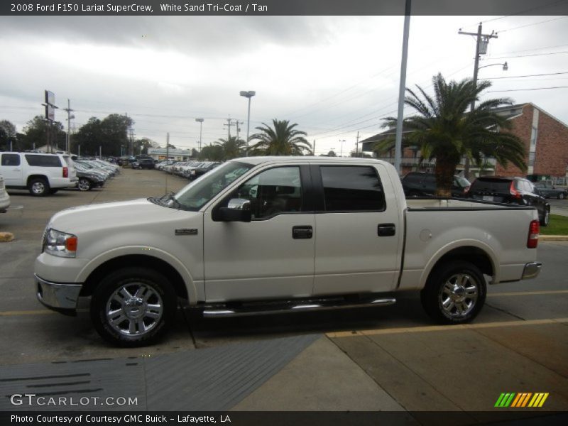 White Sand Tri-Coat / Tan 2008 Ford F150 Lariat SuperCrew