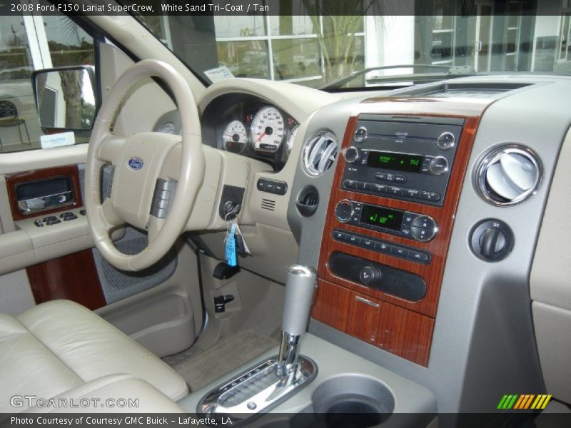 White Sand Tri-Coat / Tan 2008 Ford F150 Lariat SuperCrew