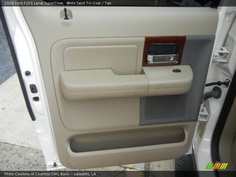 White Sand Tri-Coat / Tan 2008 Ford F150 Lariat SuperCrew