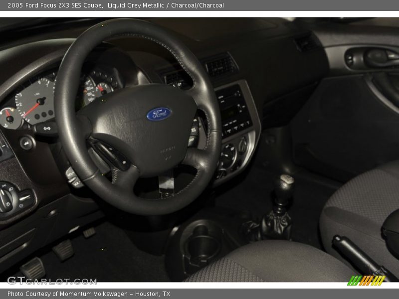 Liquid Grey Metallic / Charcoal/Charcoal 2005 Ford Focus ZX3 SES Coupe