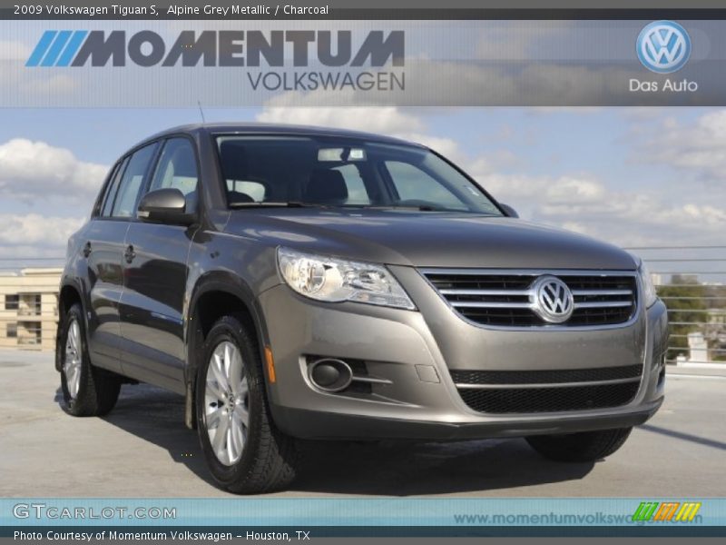 Alpine Grey Metallic / Charcoal 2009 Volkswagen Tiguan S