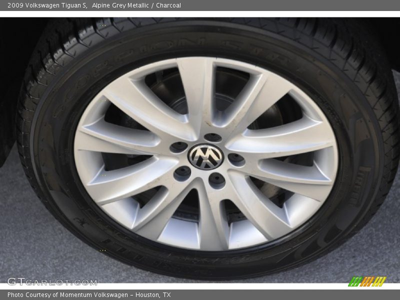 Alpine Grey Metallic / Charcoal 2009 Volkswagen Tiguan S