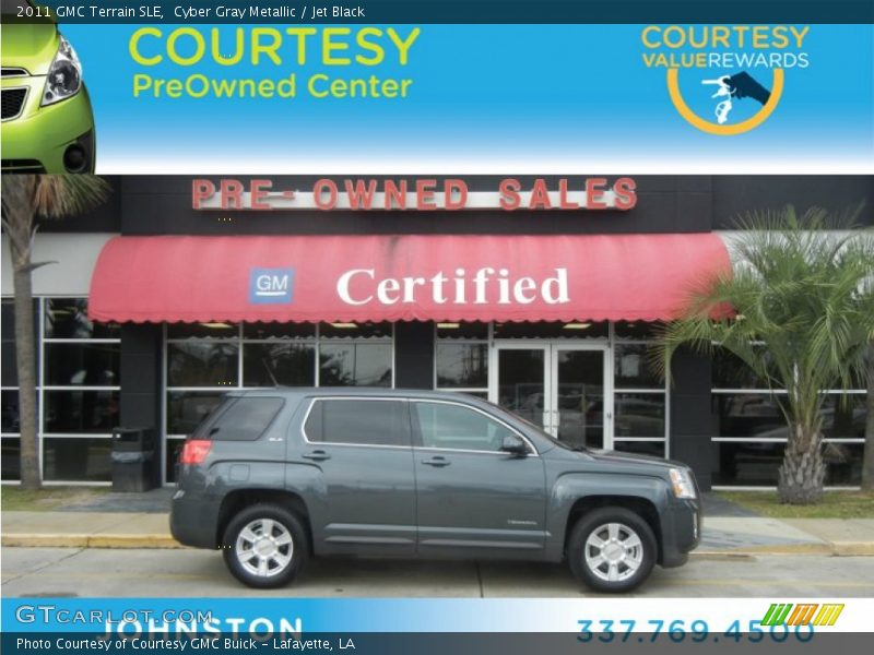 Cyber Gray Metallic / Jet Black 2011 GMC Terrain SLE