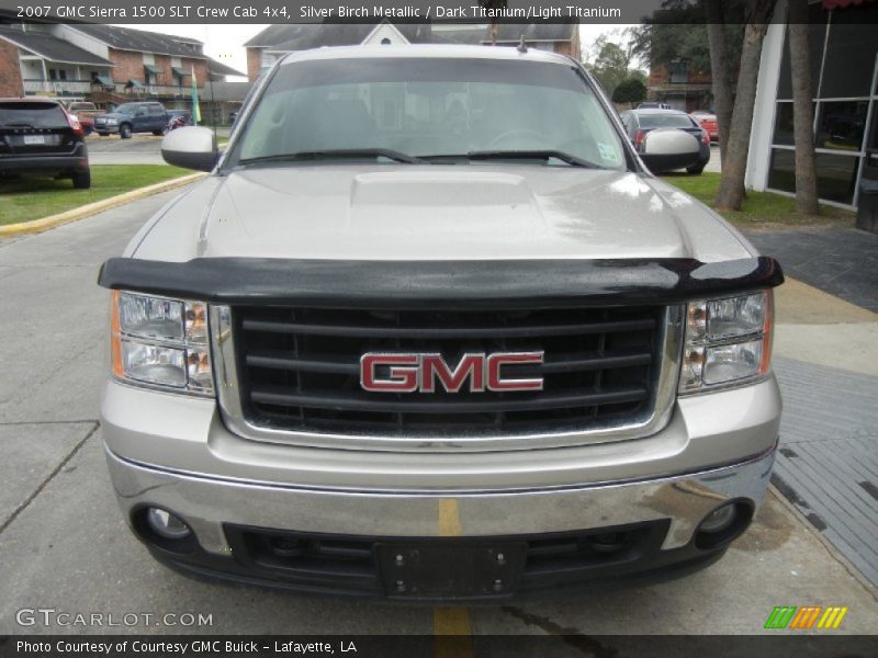 Silver Birch Metallic / Dark Titanium/Light Titanium 2007 GMC Sierra 1500 SLT Crew Cab 4x4