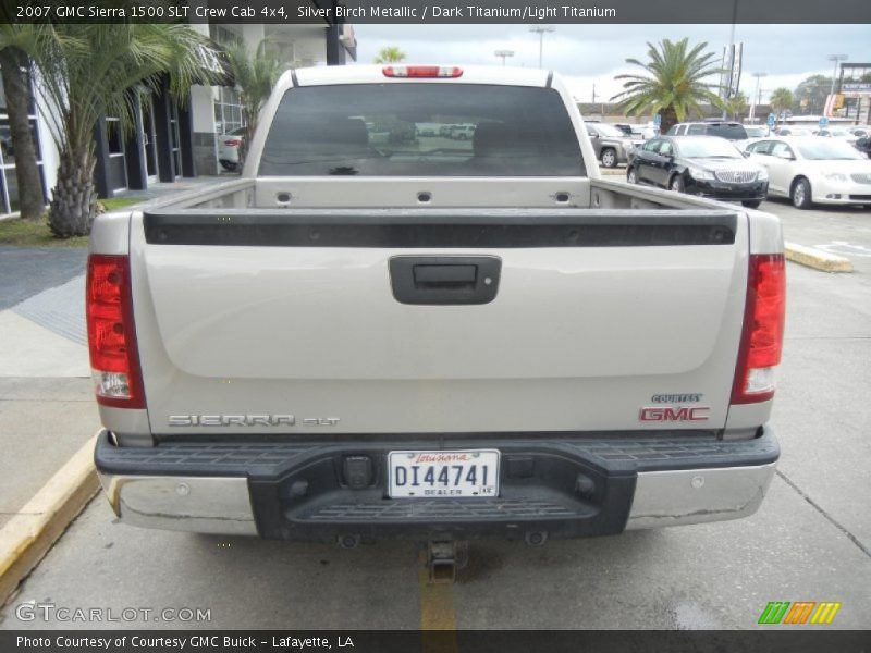Silver Birch Metallic / Dark Titanium/Light Titanium 2007 GMC Sierra 1500 SLT Crew Cab 4x4