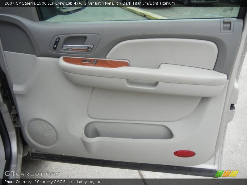 Silver Birch Metallic / Dark Titanium/Light Titanium 2007 GMC Sierra 1500 SLT Crew Cab 4x4