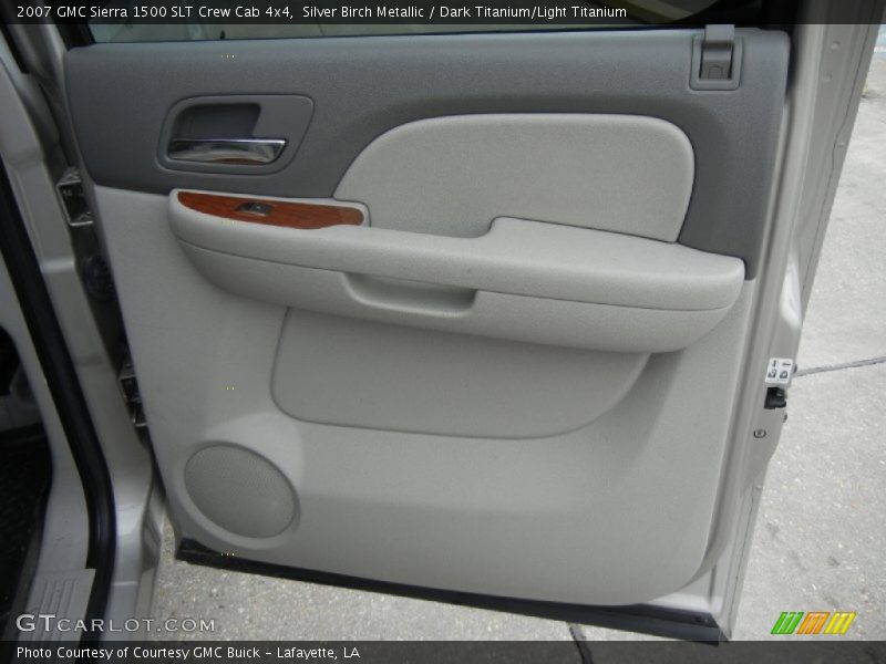 Silver Birch Metallic / Dark Titanium/Light Titanium 2007 GMC Sierra 1500 SLT Crew Cab 4x4