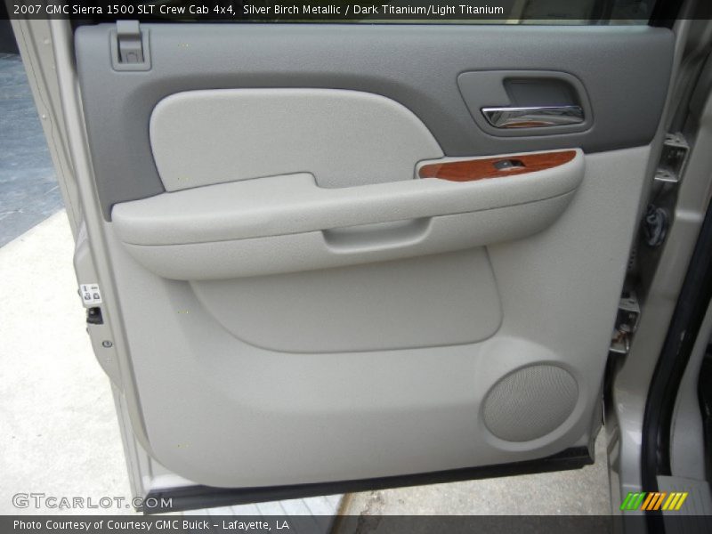 Silver Birch Metallic / Dark Titanium/Light Titanium 2007 GMC Sierra 1500 SLT Crew Cab 4x4