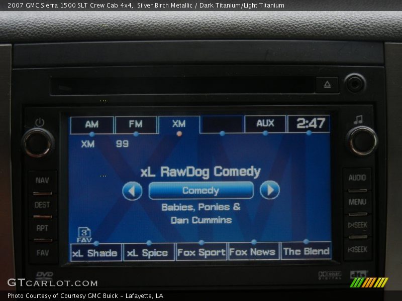 Silver Birch Metallic / Dark Titanium/Light Titanium 2007 GMC Sierra 1500 SLT Crew Cab 4x4