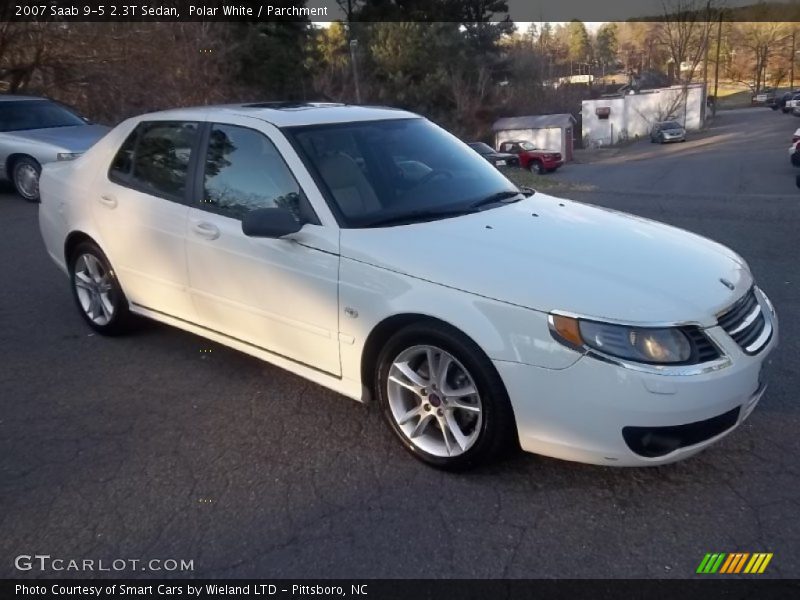 Polar White / Parchment 2007 Saab 9-5 2.3T Sedan