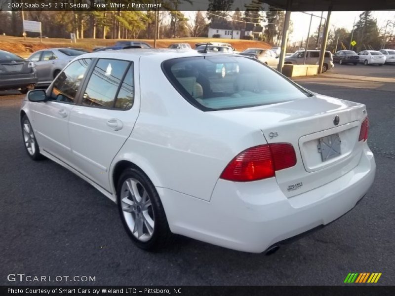 Polar White / Parchment 2007 Saab 9-5 2.3T Sedan