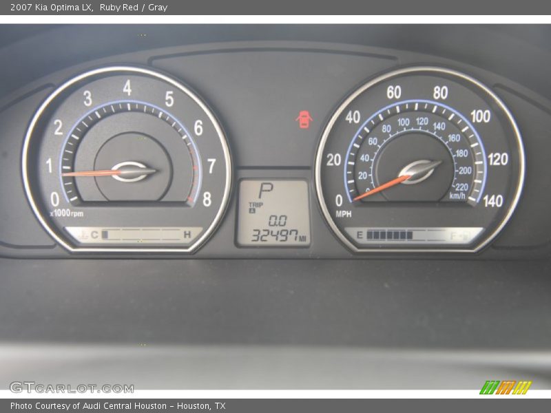 Ruby Red / Gray 2007 Kia Optima LX