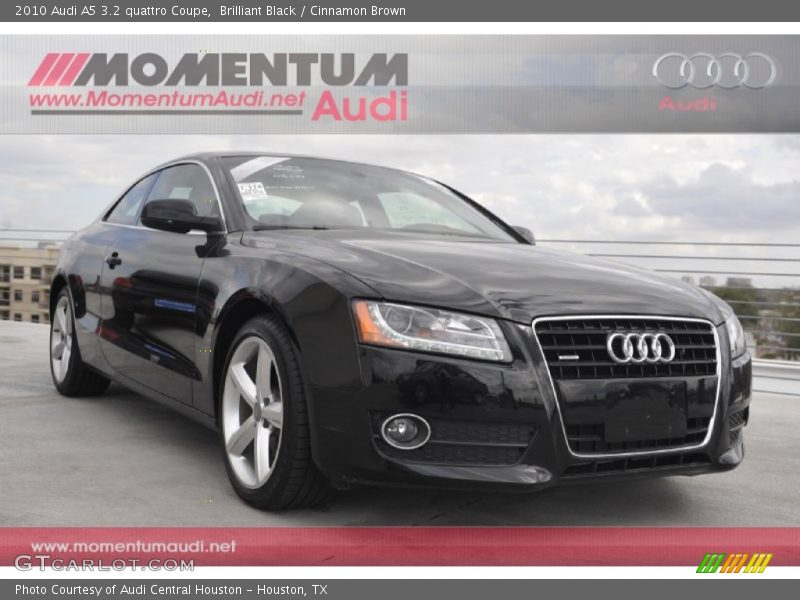 Brilliant Black / Cinnamon Brown 2010 Audi A5 3.2 quattro Coupe