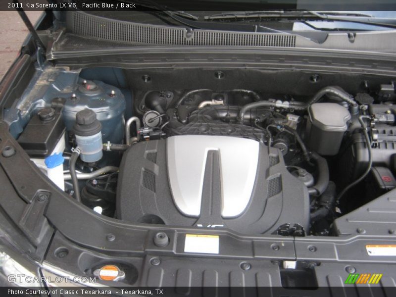 Pacific Blue / Black 2011 Kia Sorento LX V6