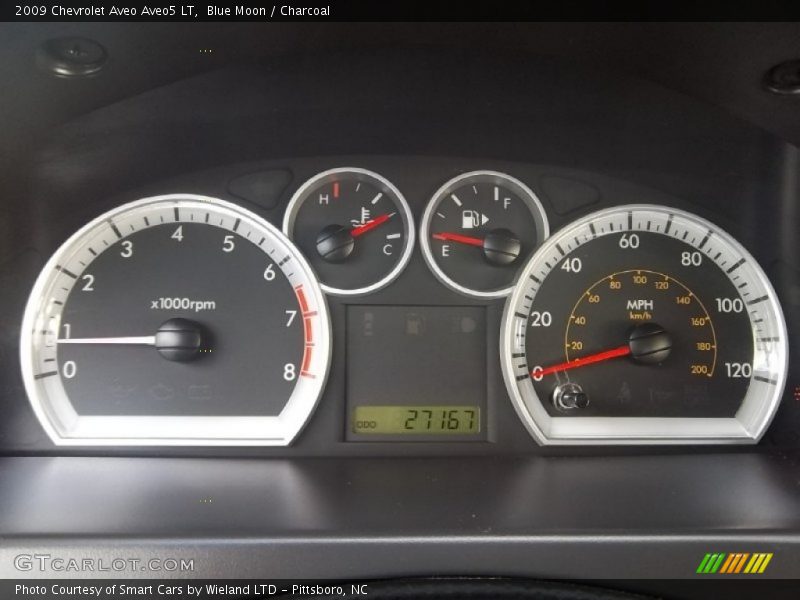 Blue Moon / Charcoal 2009 Chevrolet Aveo Aveo5 LT