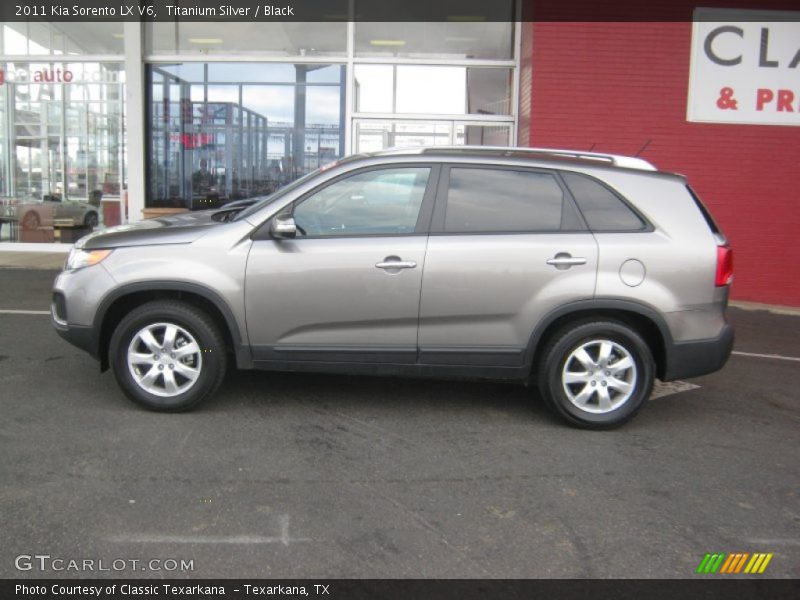 Titanium Silver / Black 2011 Kia Sorento LX V6