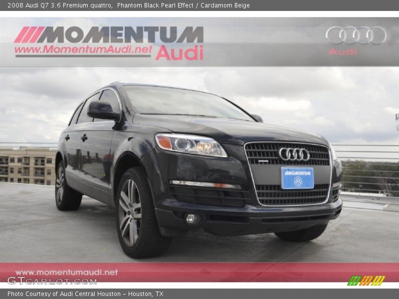 Phantom Black Pearl Effect / Cardamom Beige 2008 Audi Q7 3.6 Premium quattro