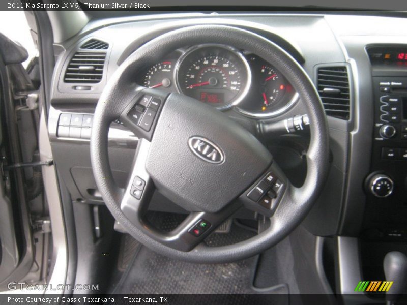 Titanium Silver / Black 2011 Kia Sorento LX V6