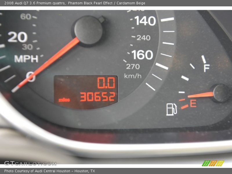 Phantom Black Pearl Effect / Cardamom Beige 2008 Audi Q7 3.6 Premium quattro
