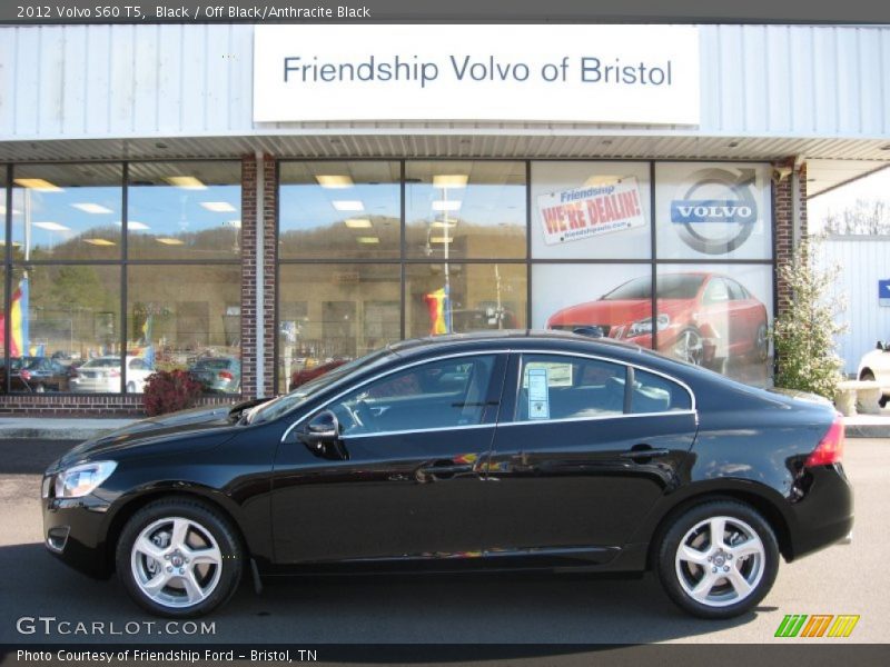 Black / Off Black/Anthracite Black 2012 Volvo S60 T5