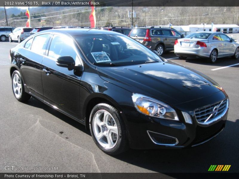 Black / Off Black/Anthracite Black 2012 Volvo S60 T5