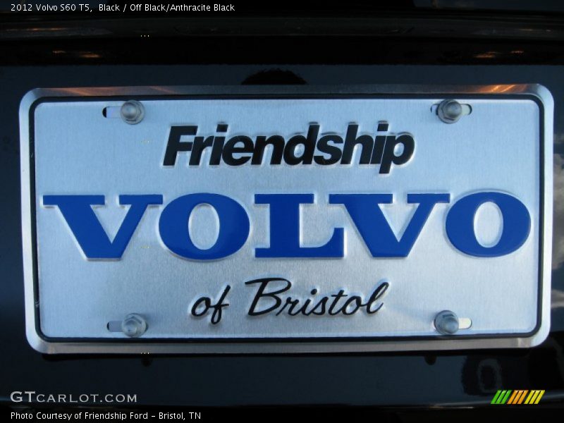 Black / Off Black/Anthracite Black 2012 Volvo S60 T5