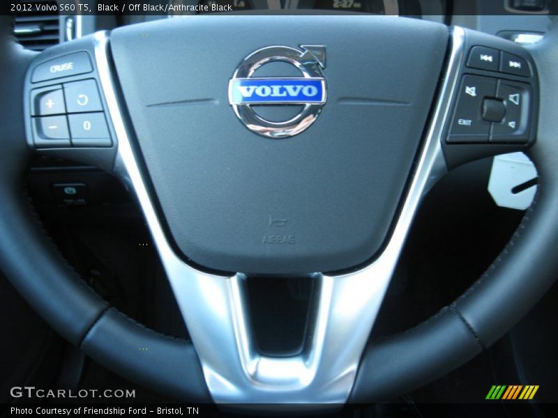 Black / Off Black/Anthracite Black 2012 Volvo S60 T5