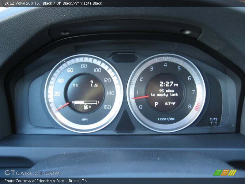 Black / Off Black/Anthracite Black 2012 Volvo S60 T5