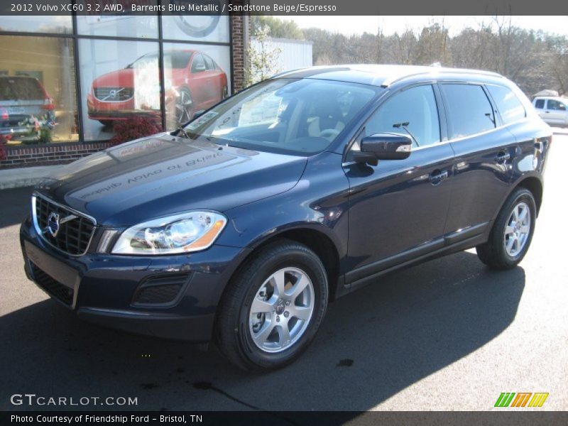 Barrents Blue Metallic / Sandstone Beige/Espresso 2012 Volvo XC60 3.2 AWD