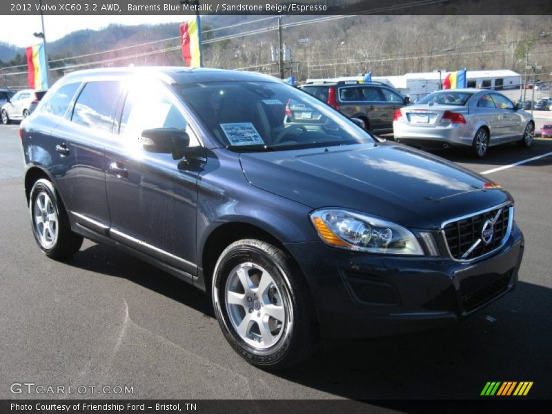 Barrents Blue Metallic / Sandstone Beige/Espresso 2012 Volvo XC60 3.2 AWD