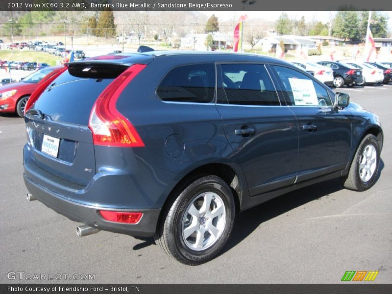 Barrents Blue Metallic / Sandstone Beige/Espresso 2012 Volvo XC60 3.2 AWD