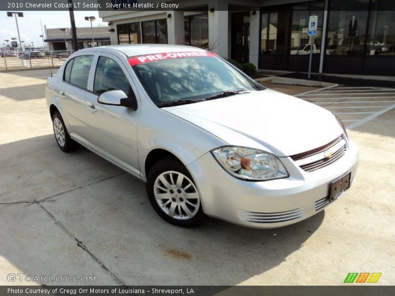 Silver Ice Metallic / Ebony 2010 Chevrolet Cobalt LT Sedan