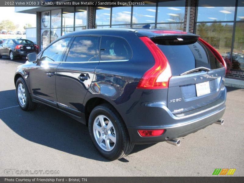 Barrents Blue Metallic / Sandstone Beige/Espresso 2012 Volvo XC60 3.2 AWD
