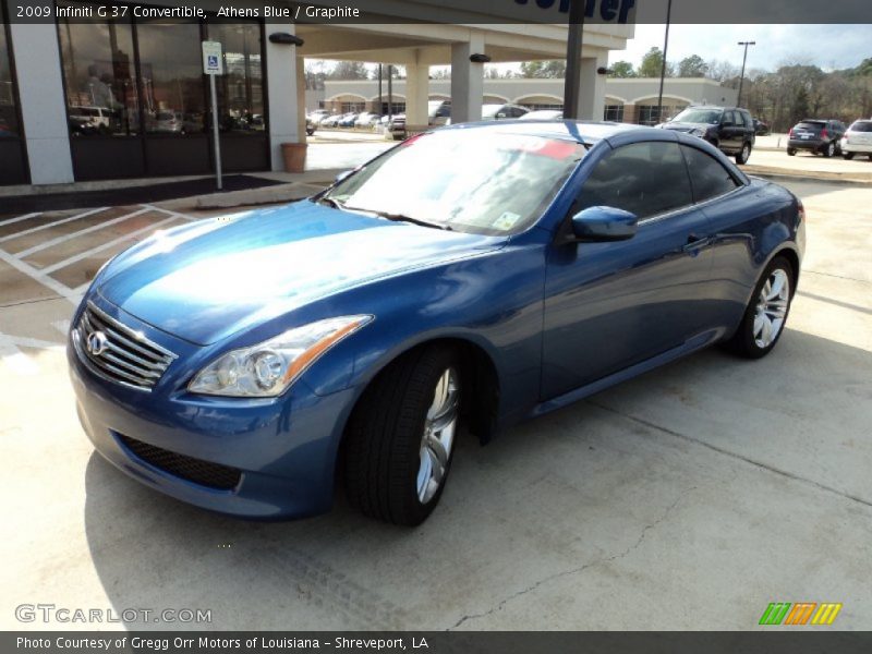 Athens Blue / Graphite 2009 Infiniti G 37 Convertible