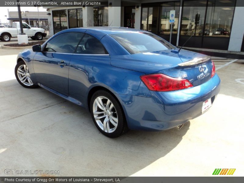 Athens Blue / Graphite 2009 Infiniti G 37 Convertible