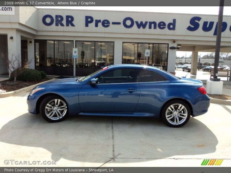 Athens Blue / Graphite 2009 Infiniti G 37 Convertible