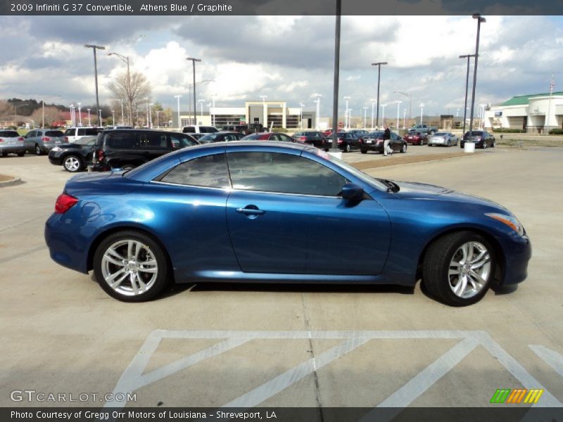 Athens Blue / Graphite 2009 Infiniti G 37 Convertible