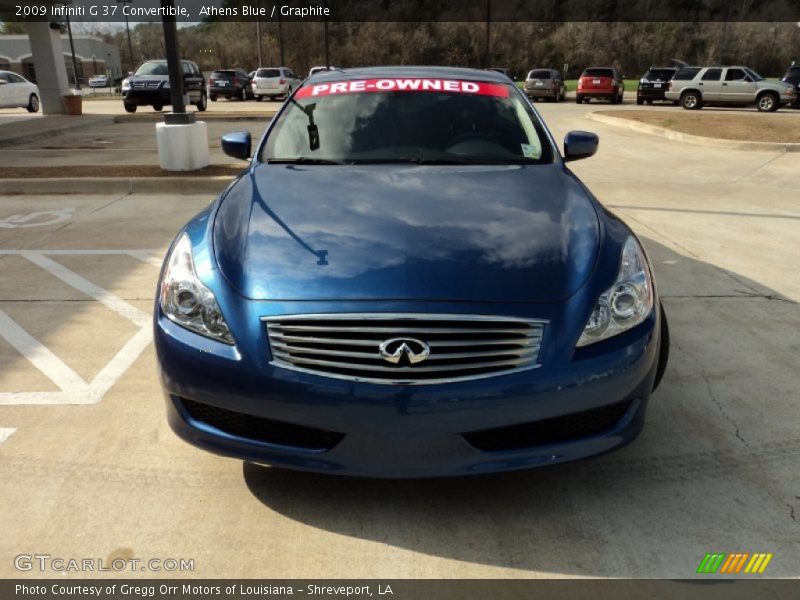 Athens Blue / Graphite 2009 Infiniti G 37 Convertible
