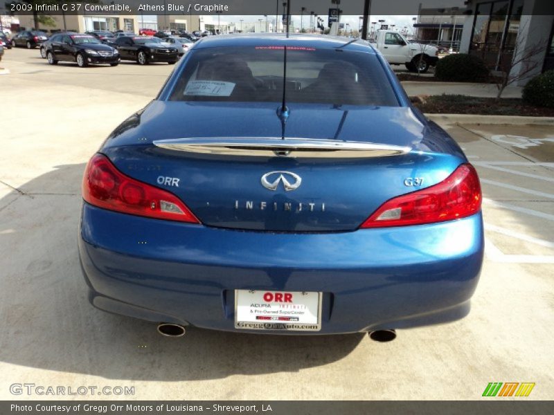 Athens Blue / Graphite 2009 Infiniti G 37 Convertible