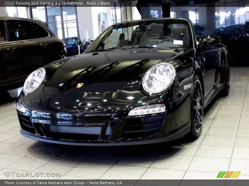 Black / Black 2012 Porsche 911 Carrera 4 GTS Cabriolet