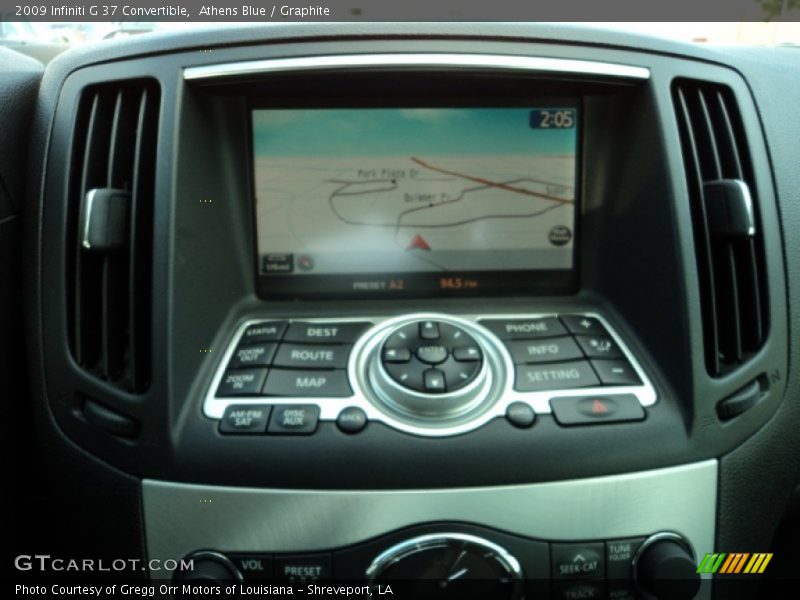 Athens Blue / Graphite 2009 Infiniti G 37 Convertible