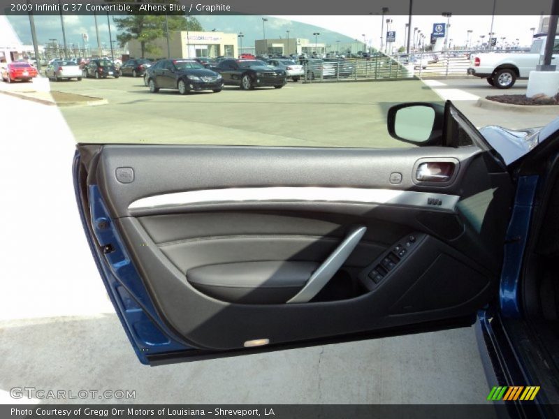 Athens Blue / Graphite 2009 Infiniti G 37 Convertible