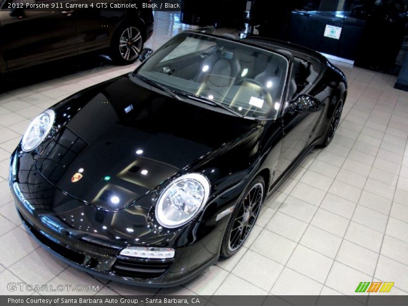 Black / Black 2012 Porsche 911 Carrera 4 GTS Cabriolet