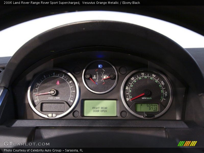  2006 Range Rover Sport Supercharged Supercharged Gauges