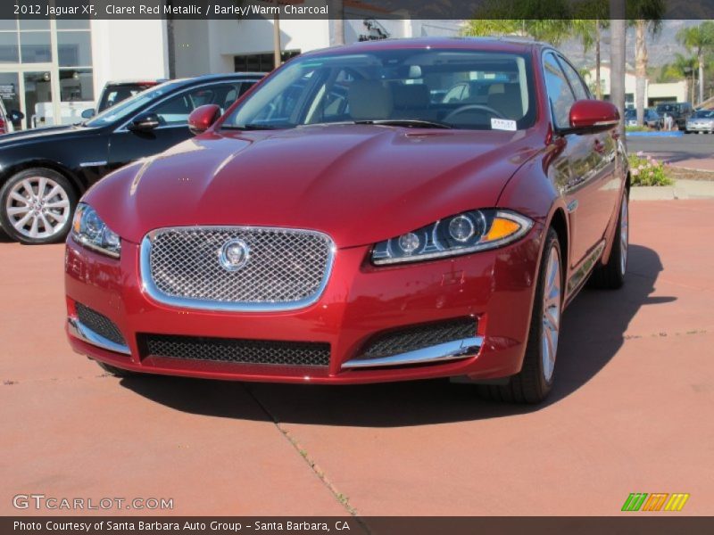 Claret Red Metallic / Barley/Warm Charcoal 2012 Jaguar XF
